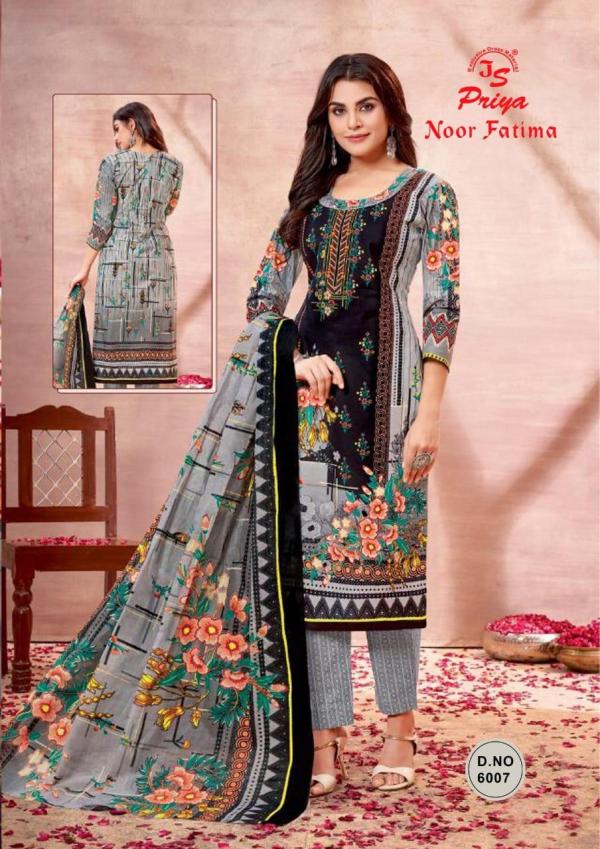 Js Priya Noor Fatima Vol-6 Cotton Designer Excluisve Dress Material